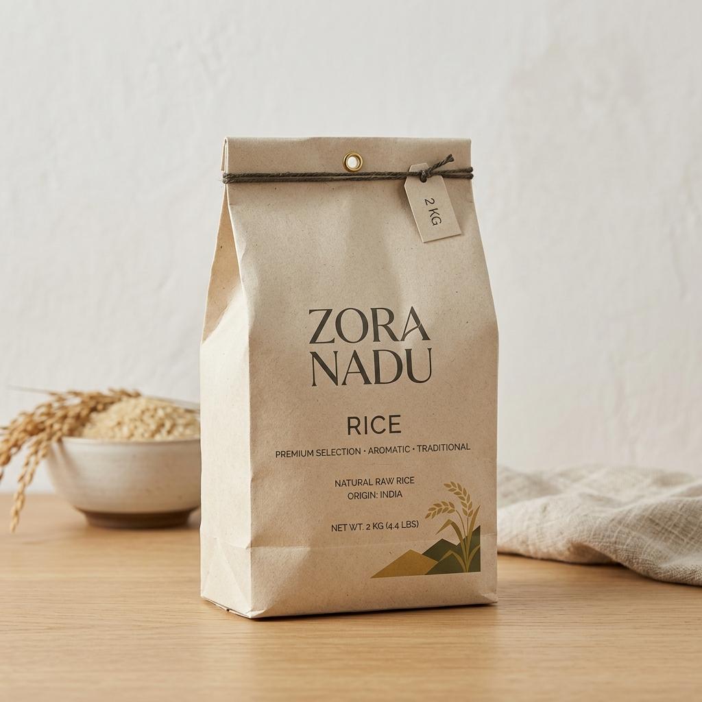 Zora Nadu Rice Packaging