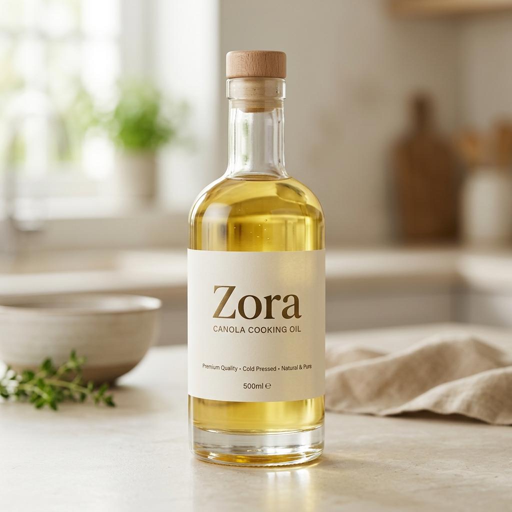 Canola Oil Bottle Mockup