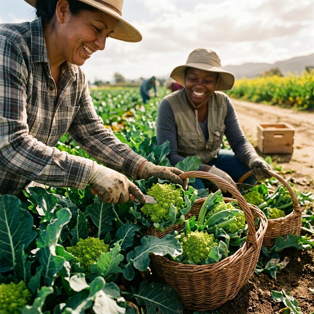 Agricultural fields harvesting