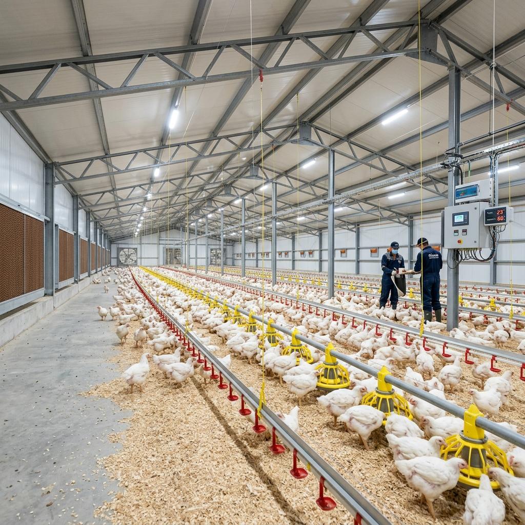 Upgraded poultry sheds